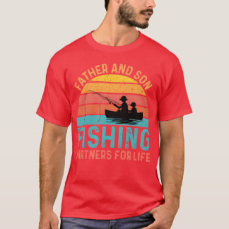 T-shirt Vintage Papa Et Son Fête des pères de pêche amis
