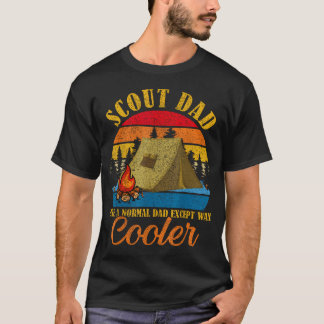 T-shirt Vintage Papa Scout Sauf Que Tellement Plus Cool Pa