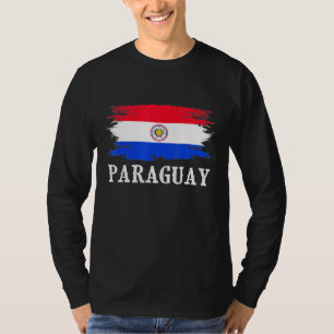 T-shirt Vintage Paraguay Drapeau I Love Paraguay