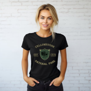T-shirt Vintage Parc national de Yellowstone