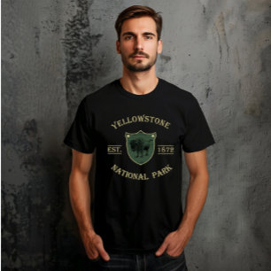 T-shirt Vintage Parc national de Yellowstone