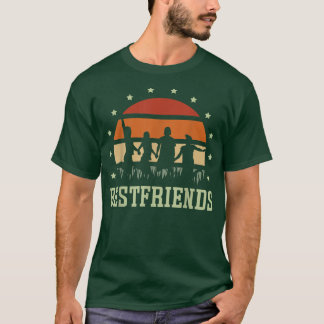 T-shirt Vintage Parfait Correspondant Mignon Amitié Bestfr