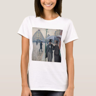 T-shirt Vintage Paris Street lors d'une journée pluvieuse