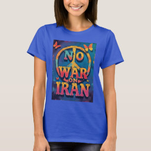 T-shirt Vintage Pas de guerre Iran Paix Rétro Anti-Guerre