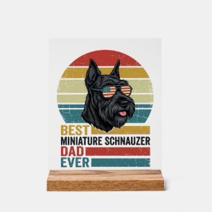 T-shirt vintage patriotique papa Schnauzer nain De