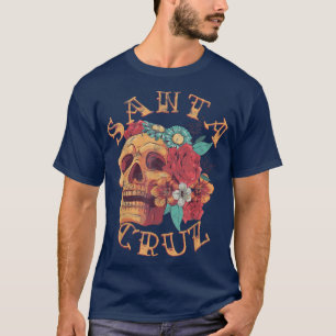 T-shirt Vintage Père Noël Cruz Californie Tattoo CA Crâne 