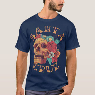 T-shirt Vintage Père Noël Cruz Californie Tattoo CA Crâne
