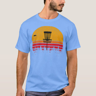 T-shirt Vintage Perturbé Rétro Frisbee Disque Golf