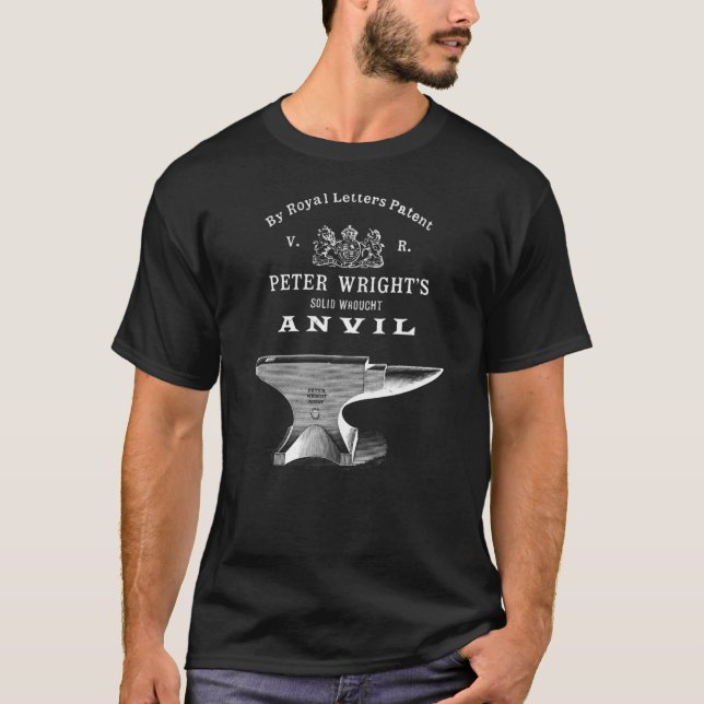 T-shirt Vintage Peter Wright Anvil (Devant)