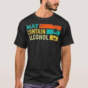 T-shirt Vintage Peut Contenir De L'Alcool Drôle Bière Boir