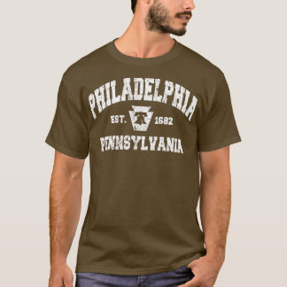 T-shirt Vintage Philadelphia PA Liberty Bell Keystone Stat