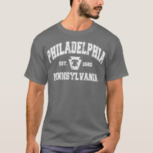T-shirt Vintage Philadelphia PA Liberty Bell Keystone Stat