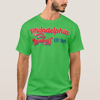 T-shirt Vintage Philadelphie Baseball Est 1883 Baseball Lo