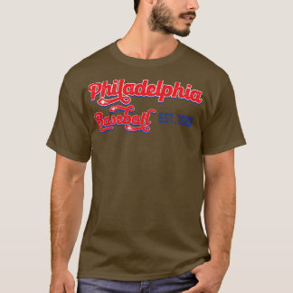 T-shirt Vintage Philadelphie Baseball Est 1883 Baseball Lo