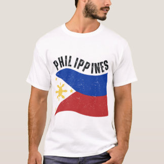 T-shirt Vintage Philippines Flag Pride Edition