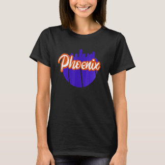 T-shirt Vintage Phoenix Arizona Cityscape Retro Basket