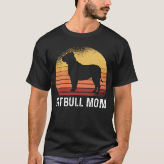 T-shirt Vintage Pitbull Mom Pitbull Dog Owner boy