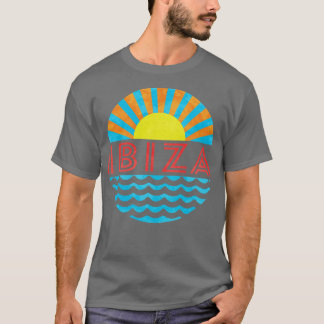 T-shirt Vintage Plage D'Ibiza Soleil Et Vagues