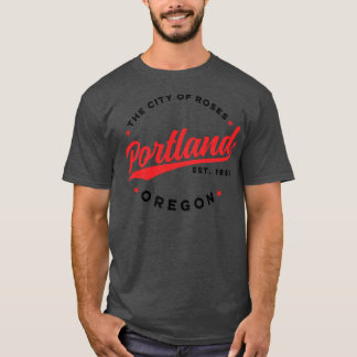 T-shirt Vintage Portland Oregon Ville de Rose Retro USA 1