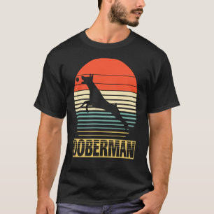 T-shirt Vintage Pour Doberman Dog Funny Anniversaire