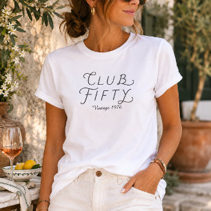 T-shirt vintage pour les 50 ans Club Fifty