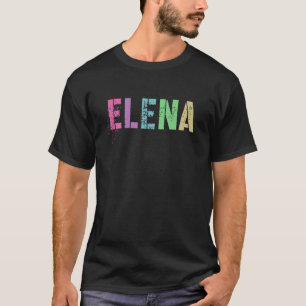 T-shirt Vintage prénom ELENA Girl Rock Star Soeur Maman