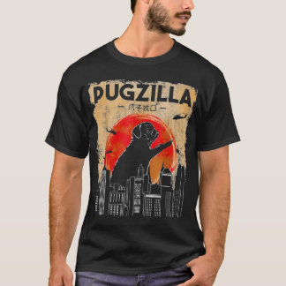 T-shirt Vintage Pugzilla