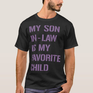 T-shirt Vintage Purple Mon FilsInLaw Est Mon Enfant Préfér