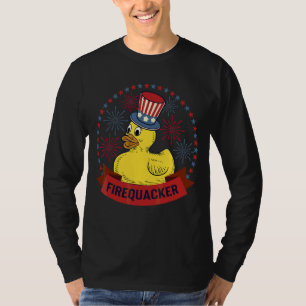 T-shirt Vintage Quart Juillet Usa Patriotique Firecracker