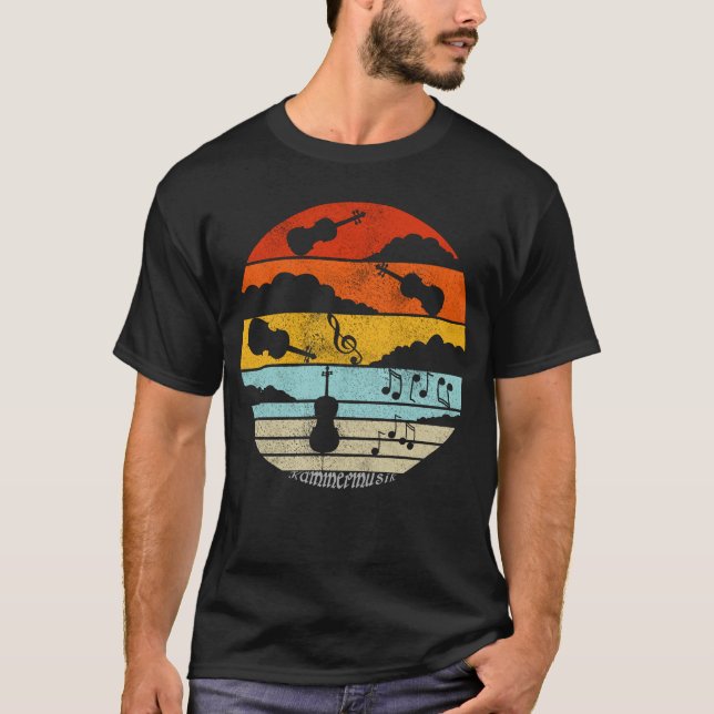 T-shirt Vintage quatuor à cordes et musique de chambre (Devant)
