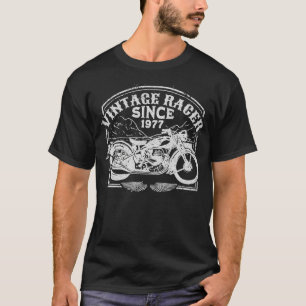 T-shirt Vintage Racer depuis 1977 Retro Motorbike Motorcyc