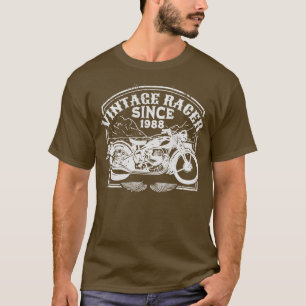 T-shirt Vintage Racer depuis 1988 Retro Motorbike Motorcyc
