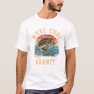 T-shirt Vintage Reel Cool Grampy Fish