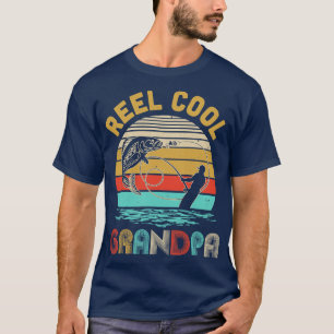 T-shirt Vintage Reel Cool Grandpa Fête des pères de pêche 