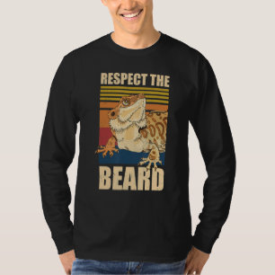 T-shirt Vintage Respecter La Barbe De Dragon Dragon Drôle 