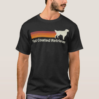 T-shirt Vintage Retriever à revêtement plat Retro Maman Pa