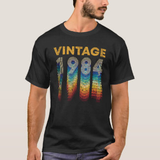 T-shirt Vintage Retro 1984 36 Ans 36e anniversaire Cadeau