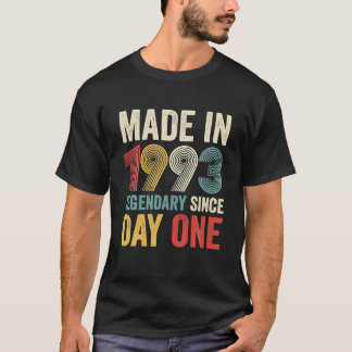 T-shirt Vintage Retro 1993 Légendaire depuis le premier jo