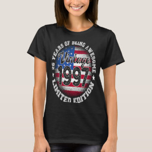 T-shirt Vintage Retro 1997 26e anniversaire Amer 26 ans