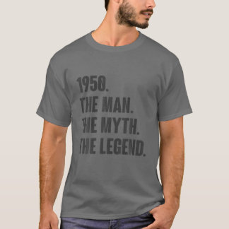 T-shirt Vintage Rétro 71e Anniversaire 1950 - Cadeau Pour 