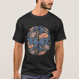 T-shirt Vintage Retro 8647 Subtle Anti Trump 86 47 Floral