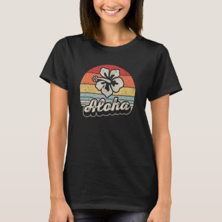 T-shirt Vintage Retro Aloha Hawaii De L'Île_3