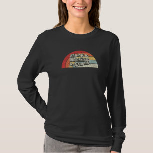 T-shirt Vintage Rétro Amérindien Fort Femme Autochtone