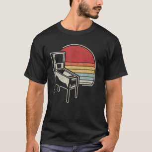 T-shirt Vintage Retro Arcade Game Machine Cabinet Nostalgi