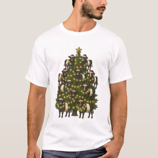 T-shirt Vintage Retro Belted Galloway Belty Christmas Tree