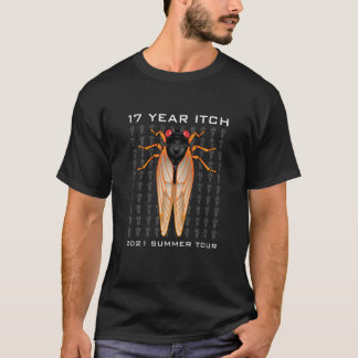 T-shirt Vintage Retro Brood X Cicadas 17 Ans Itch 2021 Su