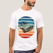T-shirt vintage Retro Car Art