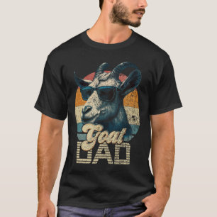 T-shirt Vintage Retro Chèvre Papa Meilleur Chèvre Daddy Da