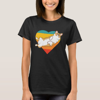 T-shirt Vintage Retro Cute Corgi 3