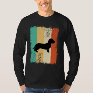 T-shirt Vintage Retro Dachshund Wirehaired